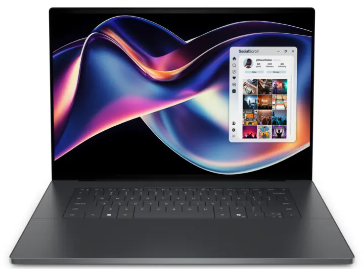 Dell XPS 16 gris au design discret